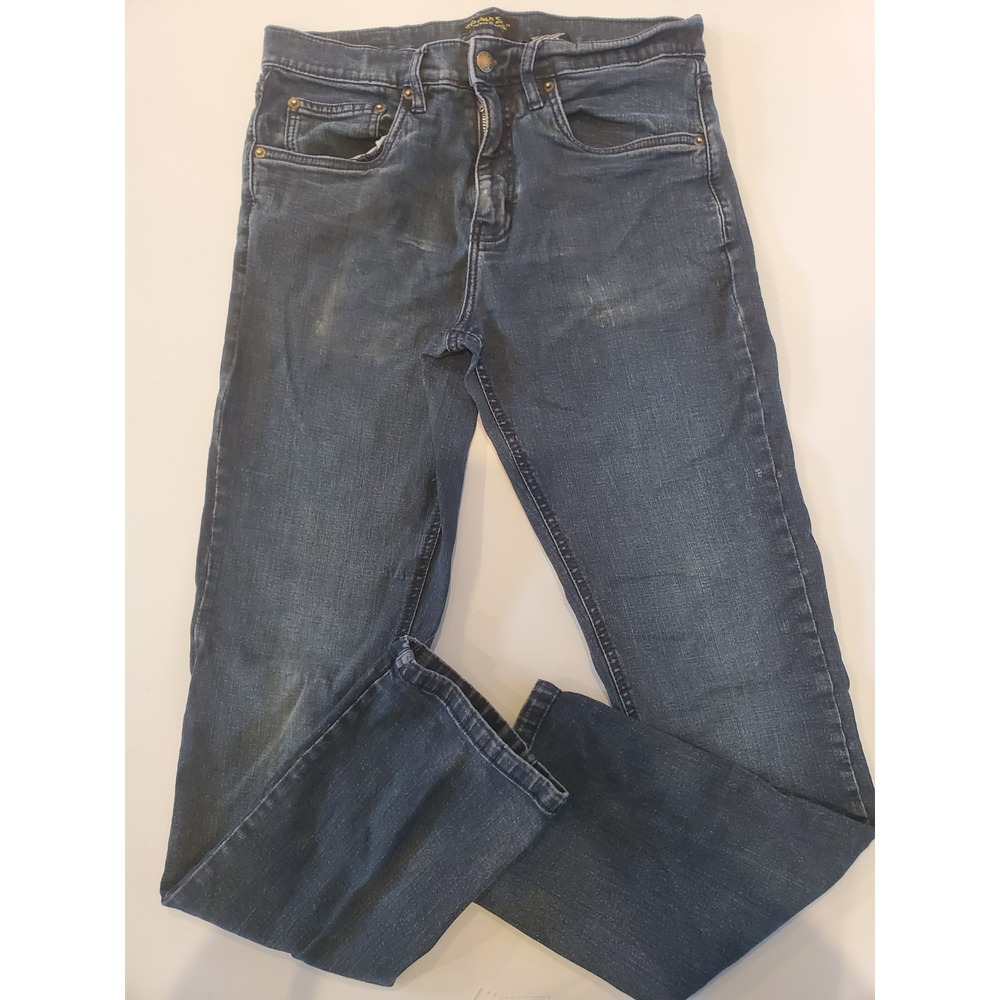Urban Star Mens Relaxed Fit Straight Leg Jeans Dark Wash Blue 32x32 Stretch